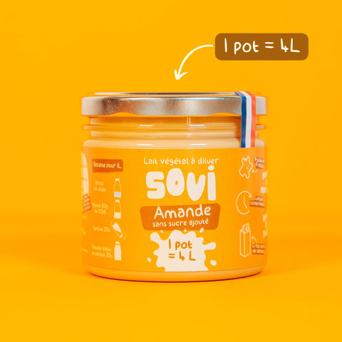 Lait d’amande à diluer POT VENTE FLASH -25%