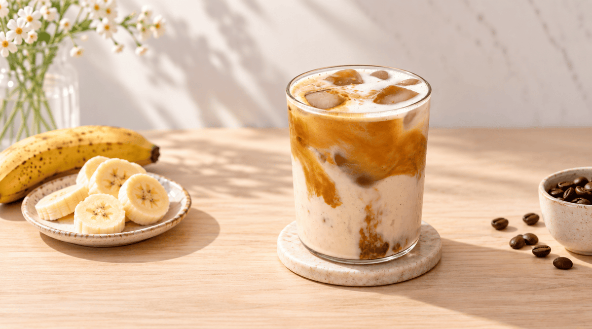 Banana Latte : la recette facile, crémeuse, chaude ou glacée Image