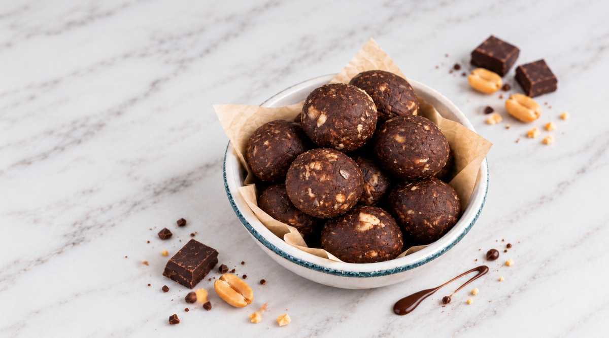 Energy balls protéinées façon Snickers : recette facile et sans cuisson Image
