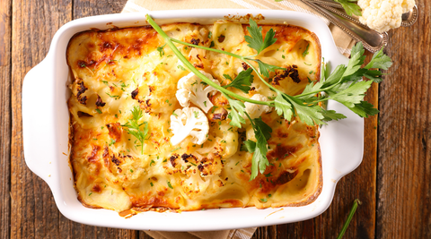 Gratin de chou-fleur au curry à la boisson végétale SOVI