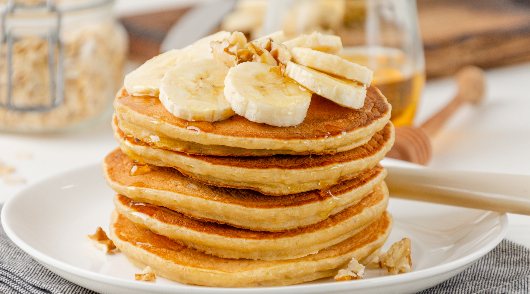 Pancakes à la banane à la boisson végétale SOVI