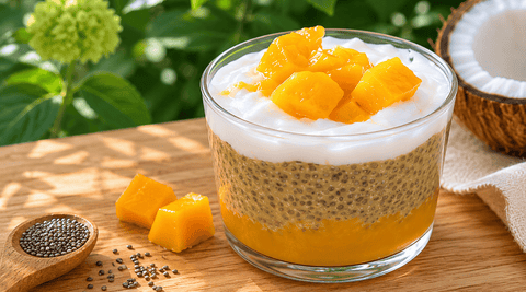 Pudding chia mangue coco : la recette crémeuse, saine et facile