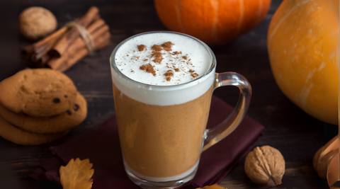 Pumpkin spice latte (latte au potimarron et épices à la boisson végétale SOVI)