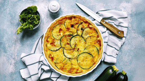 Quiche courgettes express et légère sans crème