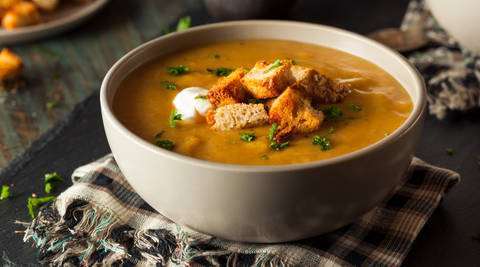 Velouté de potimarron aux châtaignes 🌰