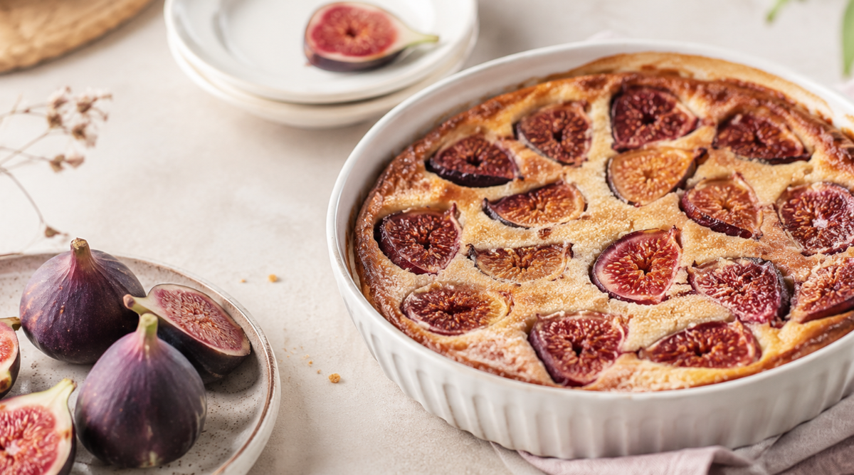 Clafoutis aux figues fraîches et lait d’amande Image