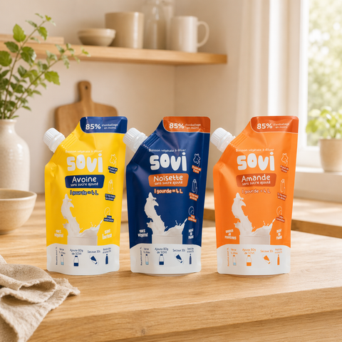 Pack 3 Saveurs :  12L de boisson végétale à diluer (Avoine, Amande, Noisette)